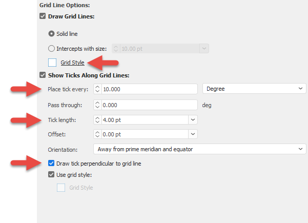 gridlinesettings